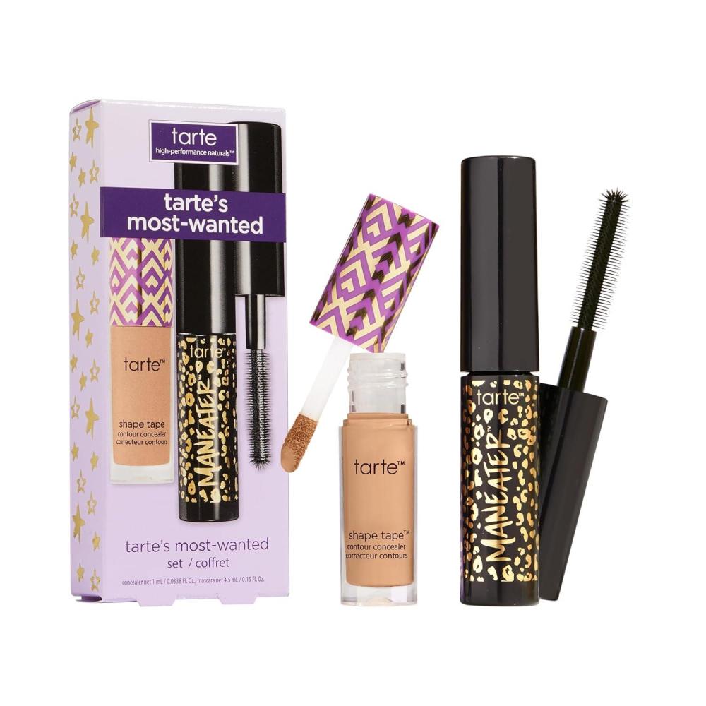 imagetarte mostwanted shape tape concealer amp mascara duo  FullCoverage Concealer for Dark Circles amp Fine Lines Paired with Mascara for Curl Volume amp Length Longwear Cruelty Free35N medium