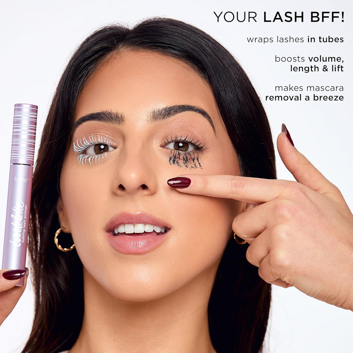 imagetarte tartelette tubing lash primer Conditioning Mascara Base for Longer Full Sizeer Volumized amp Moisturized Lashes Infused with Hyaluronic Acid NonToxic Vegan amp Cruelty Free027 Fl Oz Pack of 1