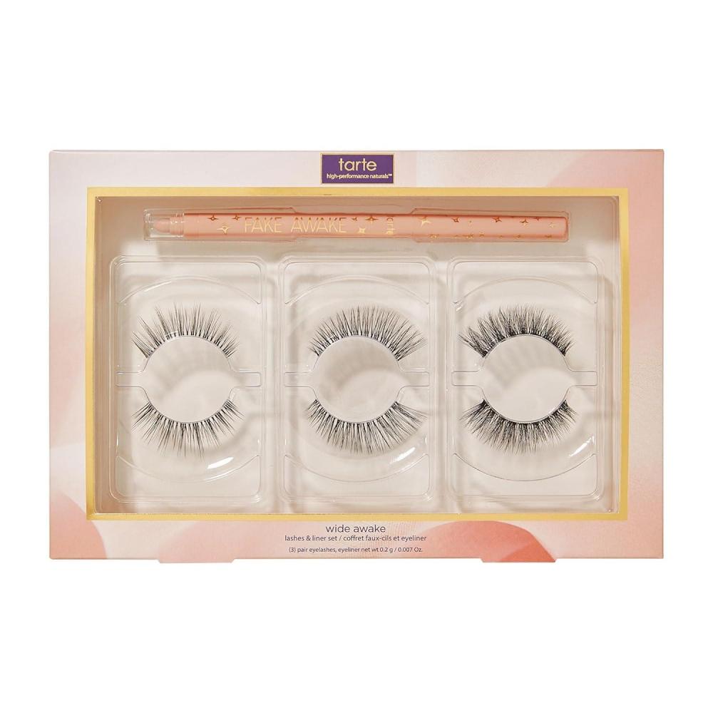 imagetarte fake awake eye highlight Brightening Highlighter Pencil for Eyes amp Brows Longwear Vegan amp CrueltyFreenude eyeliner black false lashes
