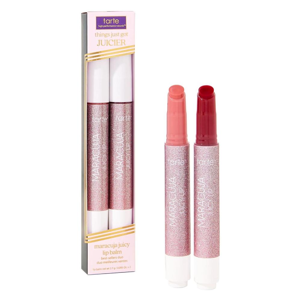 imagetarte maracuja juicy lip balm gloss  Hydrating amp Nourishing Lip Gloss Balm with Vitamin E Vegan amp CrueltyFreerose  passion fruit