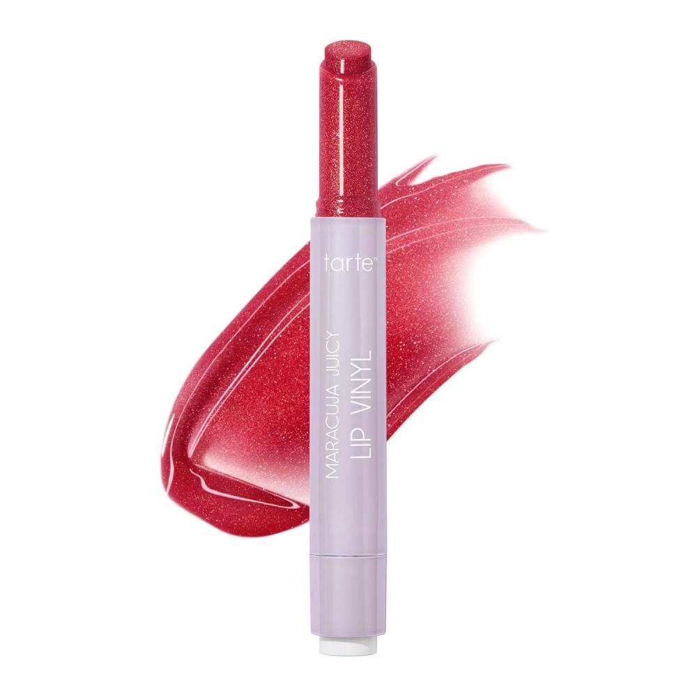 imagetarte maracuja juicy lip vinyl gloss  Hydrating amp Volumizing Lipgloss Balm with Hyaluronic Acid Vitamin E to Plump amp Moisturize for Radiant FullerLooking Lips Vegan amp Cruelty Freeshimmering cranberry