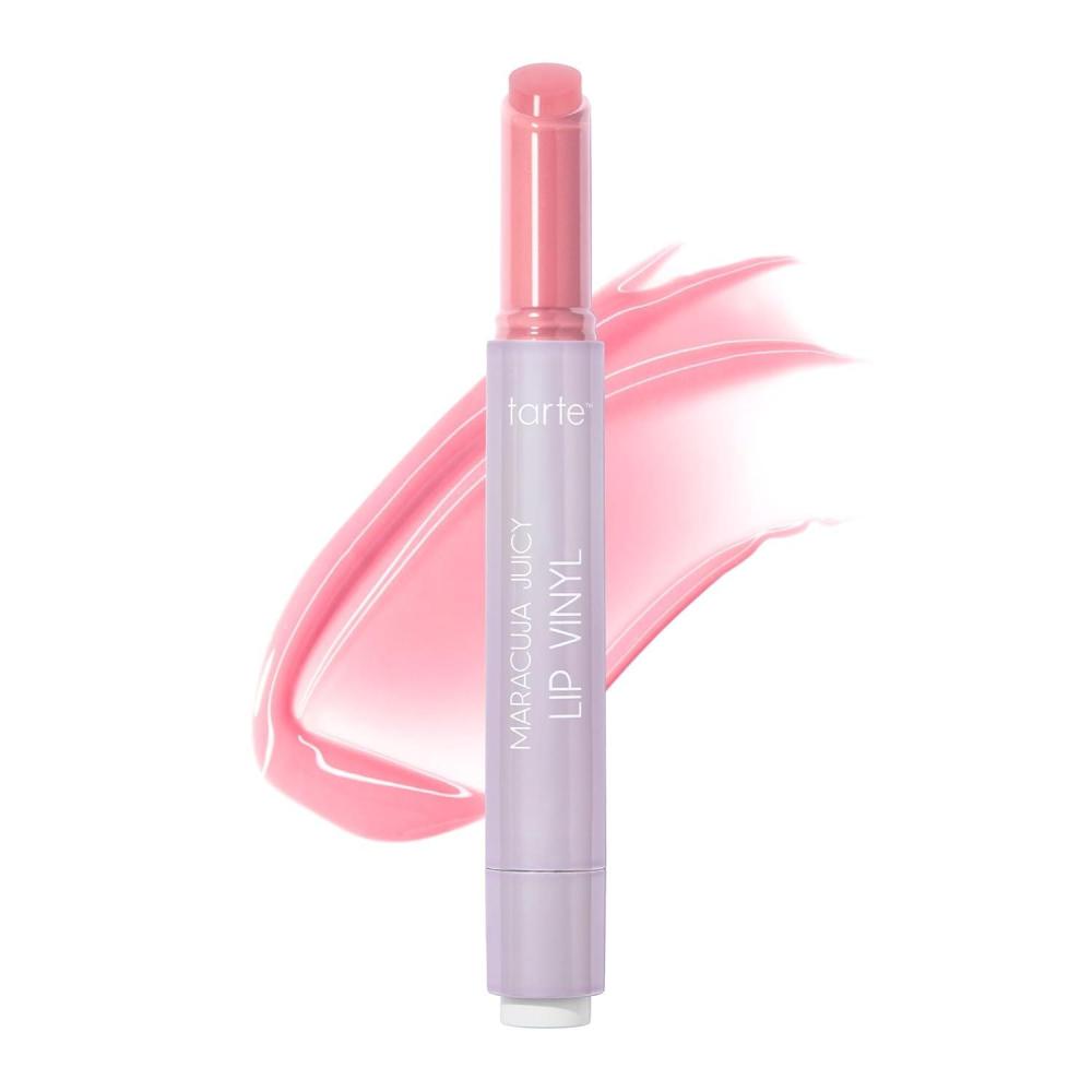 imagetarte maracuja juicy lip vinyl gloss Hydrating amp Volumizing Lipgloss Balm with Hyaluronic Acid Vitamin E to Plump amp Moisturize for Radiant FullerLooking Lips Vegan amp Cruelty Freesheer petal