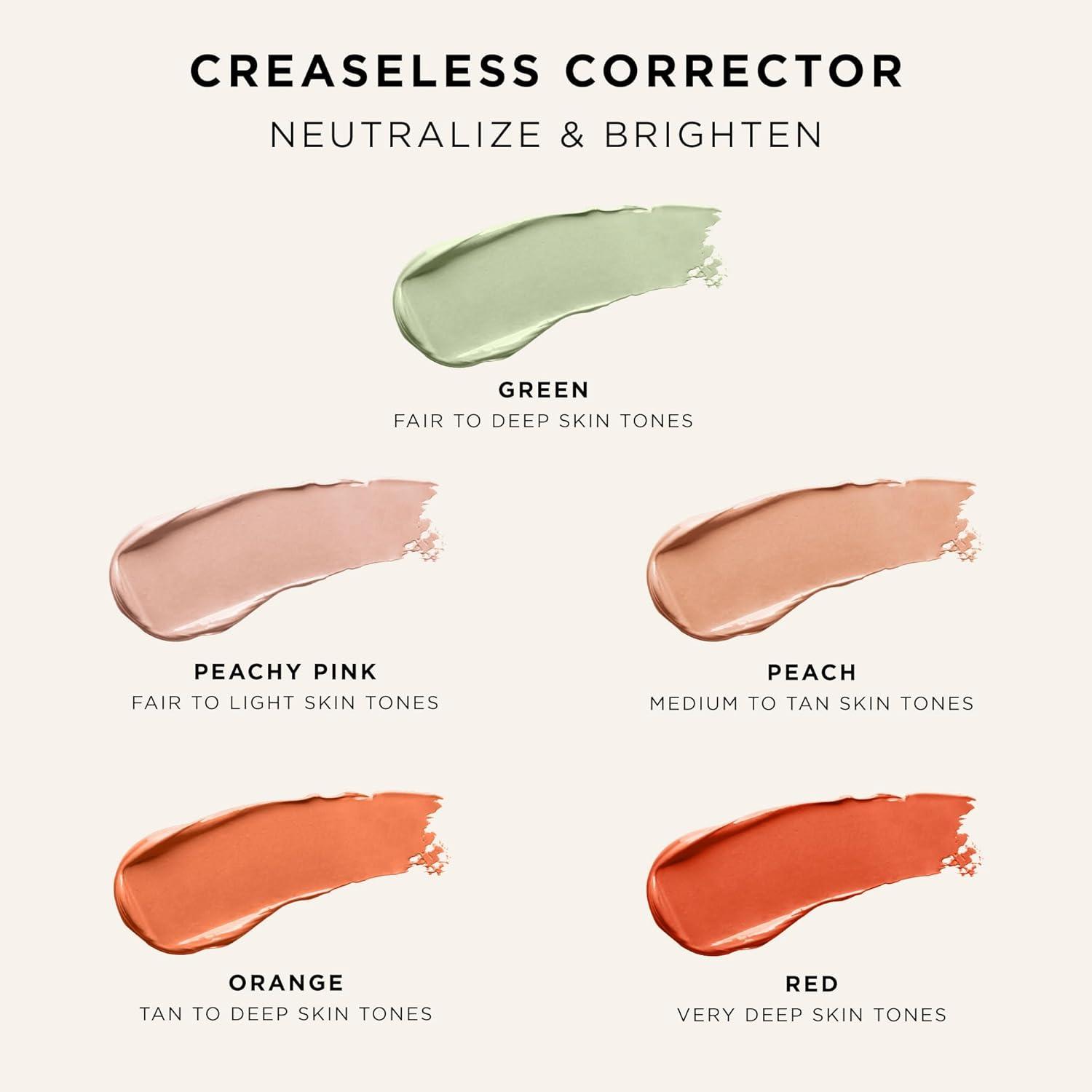 imagetarte creaseless corrector  Blendable Formula to Neutralize look of Dark Circles Blemishes Redness amp Discoloration with Vitamin E Hydrating Vegan amp Cruelty Freered