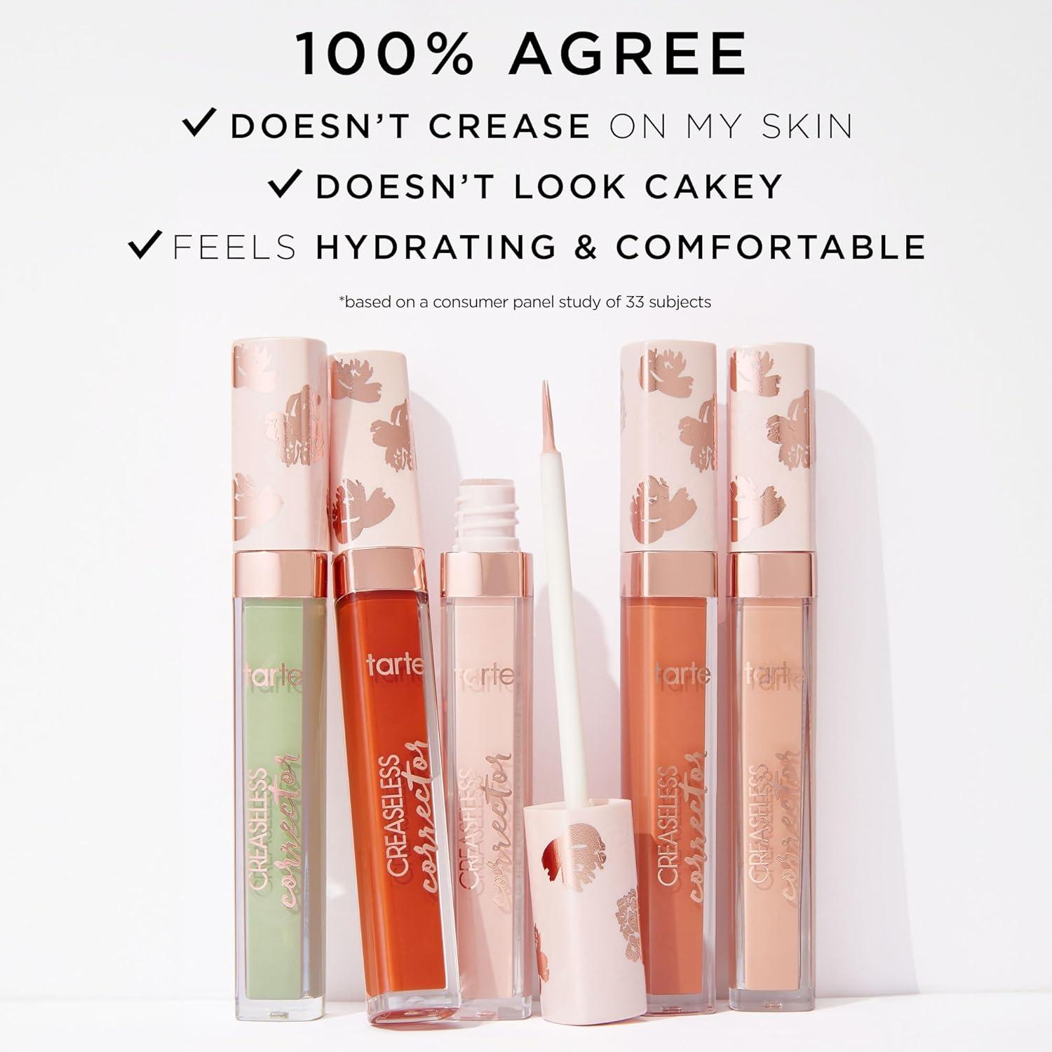 imagetarte creaseless corrector  Blendable Formula to Neutralize look of Dark Circles Blemishes Redness amp Discoloration with Vitamin E Hydrating Vegan amp Cruelty Freepeach