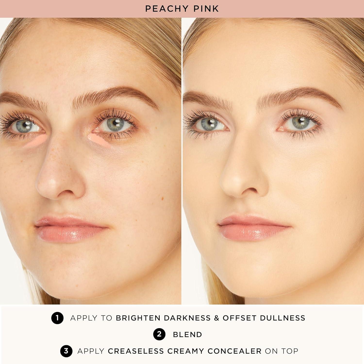 imagetarte creaseless corrector  Blendable Formula to Neutralize look of Dark Circles Blemishes Redness amp Discoloration with Vitamin E Hydrating Vegan amp Cruelty Freepeachy pink