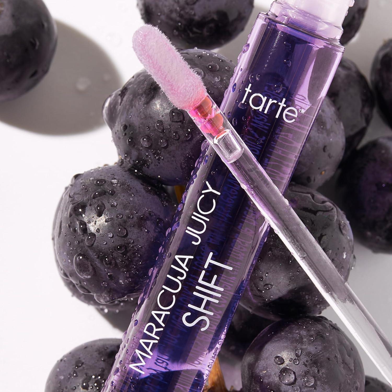 imagetarte maracuja juicy lip amp cheek shift pHPowered Lip Gloss Balm with Vitamin E amp Hyaluronic Acid for Smooth Moisturized Lips amp Cheek Tint Blush Vegan amp CrueltyFreegrape