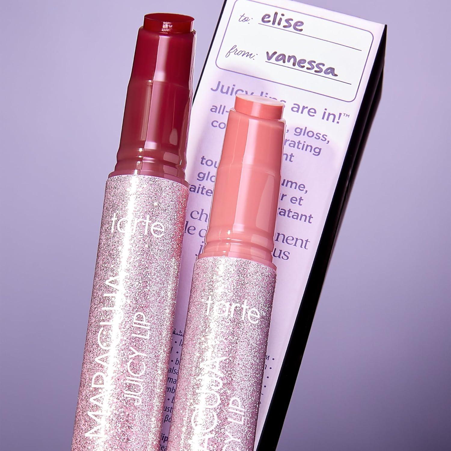 imagetarte maracuja juicy lip balm gloss Hydrating amp Nourishing Lip Gloss Balm with Vitamin E Vegan amp CrueltyFreerose passion fruit
