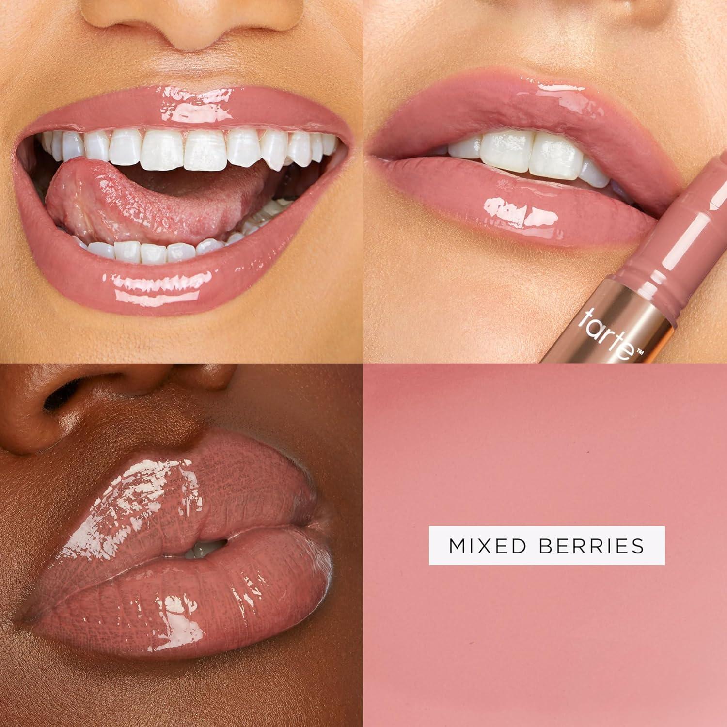 imagetarte maracuja juicy lip plump Hydrating amp Volumizing Lip Plumper Gloss Balm with Nourishing Hyaluronic Acid Plumps amp Moisturizes Vegan amp CrueltyFree full size tulipdusty rose liner hibiscus balm mixed berries plump