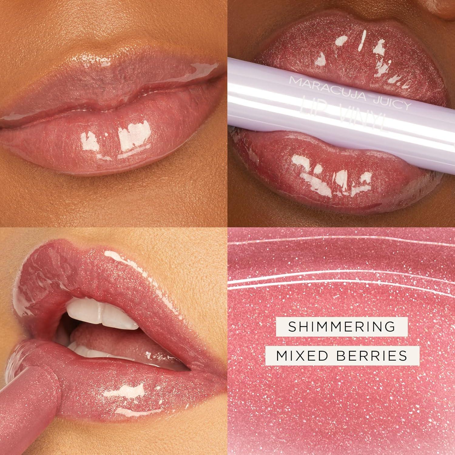 imagetarte maracuja juicy lip vinyl gloss Hydrating amp Volumizing Lipgloss Balm with Hyaluronic Acid Vitamin E to Plump amp Moisturize for Radiant FullerLooking Lips Vegan amp Cruelty Freeshimmering mixed berries