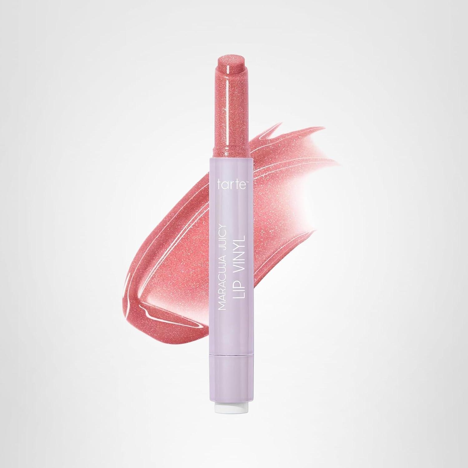 imagetarte maracuja juicy lip vinyl gloss Hydrating amp Volumizing Lipgloss Balm with Hyaluronic Acid Vitamin E to Plump amp Moisturize for Radiant FullerLooking Lips Vegan amp Cruelty Freeshimmering mixed berries