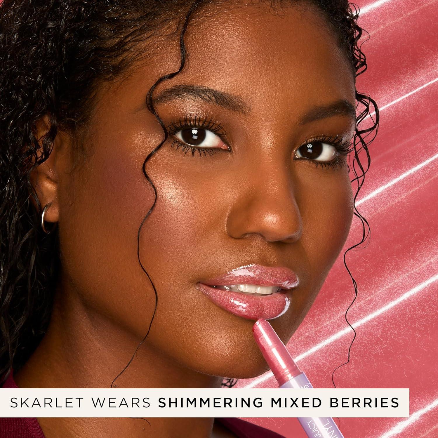 imagetarte maracuja juicy lip vinyl gloss Hydrating amp Volumizing Lipgloss Balm with Hyaluronic Acid Vitamin E to Plump amp Moisturize for Radiant FullerLooking Lips Vegan amp Cruelty Freeshimmering mixed berries