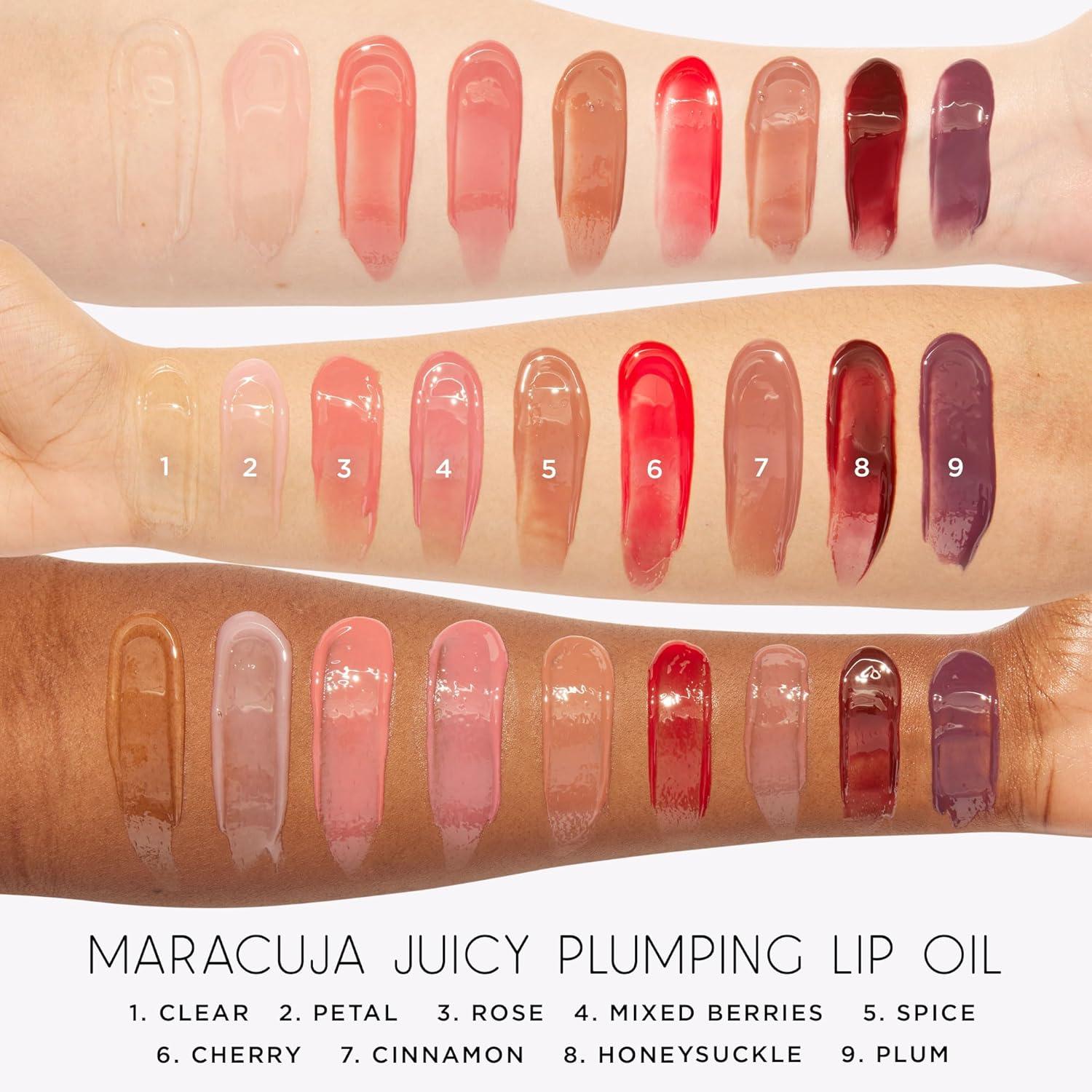 imagetarte maracuja juicy plumping lip oil Hydrating amp Volumizing Lip Plumper Gloss Balm with Nourishing Hyaluronic Acid amp Vitamin E Plumps amp Moisturizes Vegan amp Cruelty Freespice
