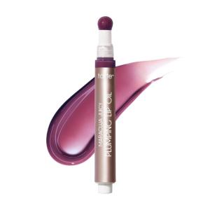 tarte maracuja juicy plumping lip oil – Hydrating & Volumizing Lip Plumper Gloss Balm with Nourishing Hyaluronic Acid & Vitamin E, Plumps & Moisturizes, Vegan & Cruelty Free(plum)