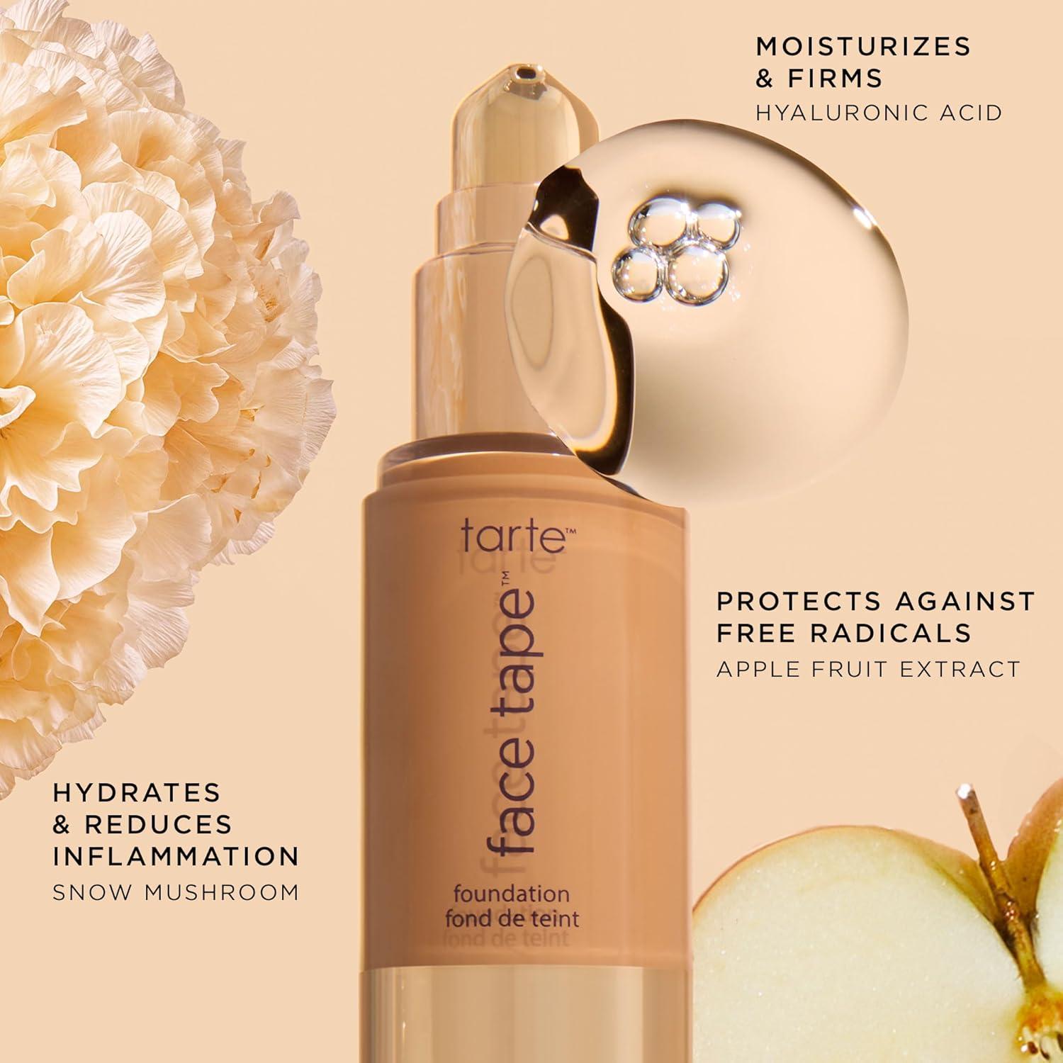 imagetarte face tape foundation FullCoverage Matte Finish Foundation with Snow Mushroom amp Hyaluronic Acid for Hydration Waterproof Vegan amp CrueltyFree53N deep neutral deep skin with a balance of warm cool undertones