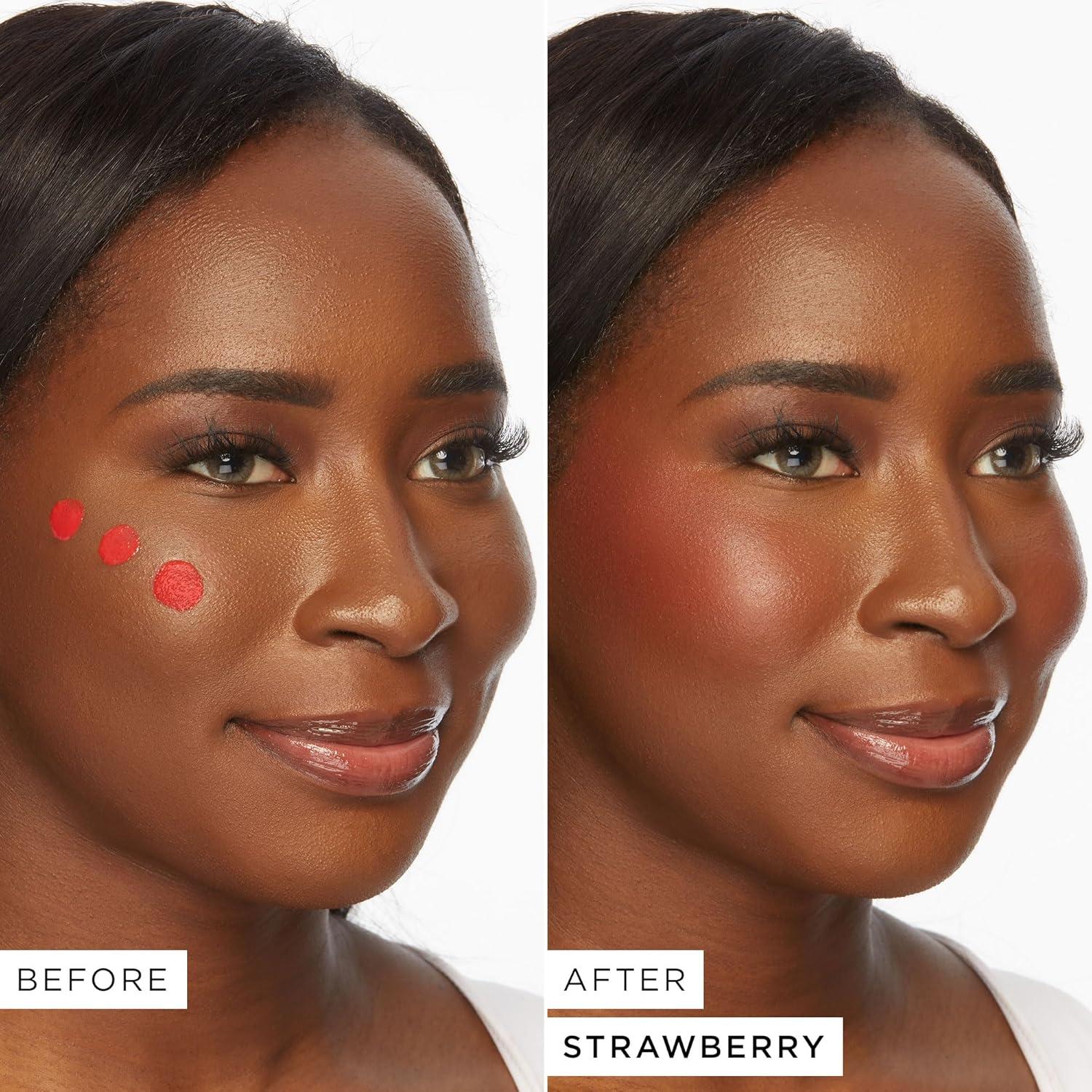 imagetarte maneater blush amp glow cheek plump Lightweight Cheek Tint amp Illuminator with Coconut Water Hyaluronic Acid amp Vitamin E for Hydrated Smooth Radiant Finish Vegan amp Cruelty Freestrawberry