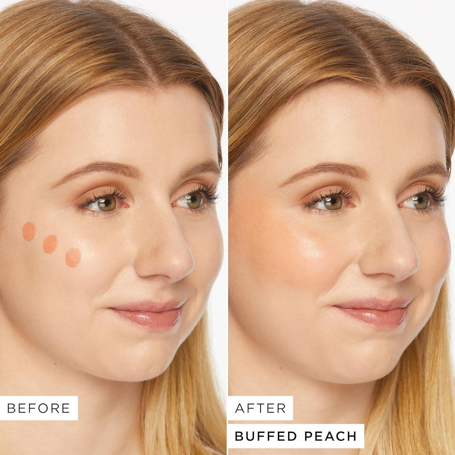 imagetarte maneater blush amp glow cheek plump Lightweight Cheek Tint amp Illuminator with Coconut Water Hyaluronic Acid amp Vitamin E for Hydrated Smooth Radiant Finish Vegan amp Cruelty Freebuffed peach