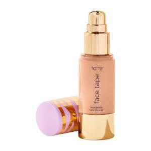 tarte face tape foundation – Full-Coverage Matte Finish Foundation with Snow Mushroom & Hyaluronic Acid for Hydration, Waterproof, Vegan & Cruelty-Free(27H light-medium honey (light to medium skin with warm  peach undertones))