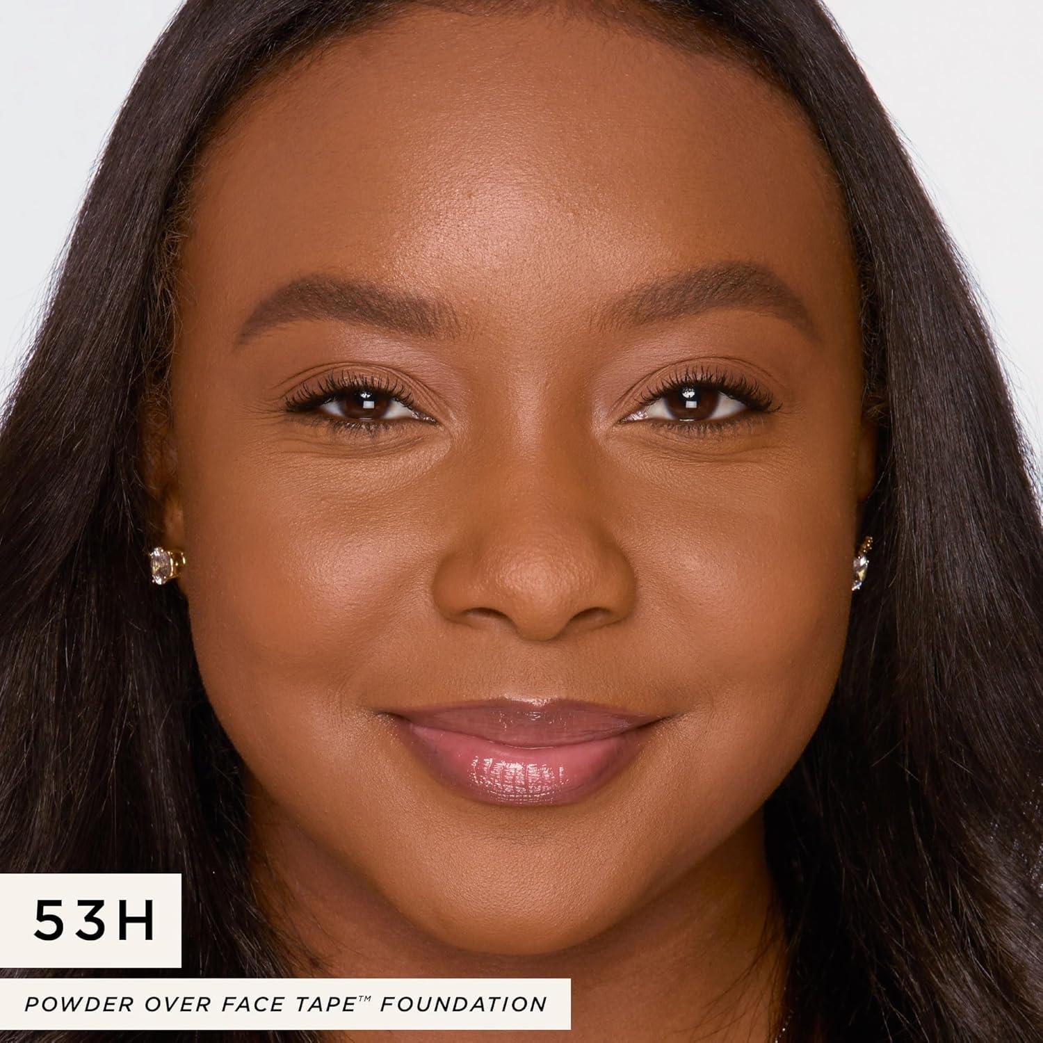 imagetarte face tape pressed powder MediumCoverage Waterproof Powder with Hyaluronic Acid Snow Mushroom amp Peptides to Smooth amp Set Makeup Lightweight Vegan amp Cruelty Free53H deep honeydeep skin with warm peach undertones