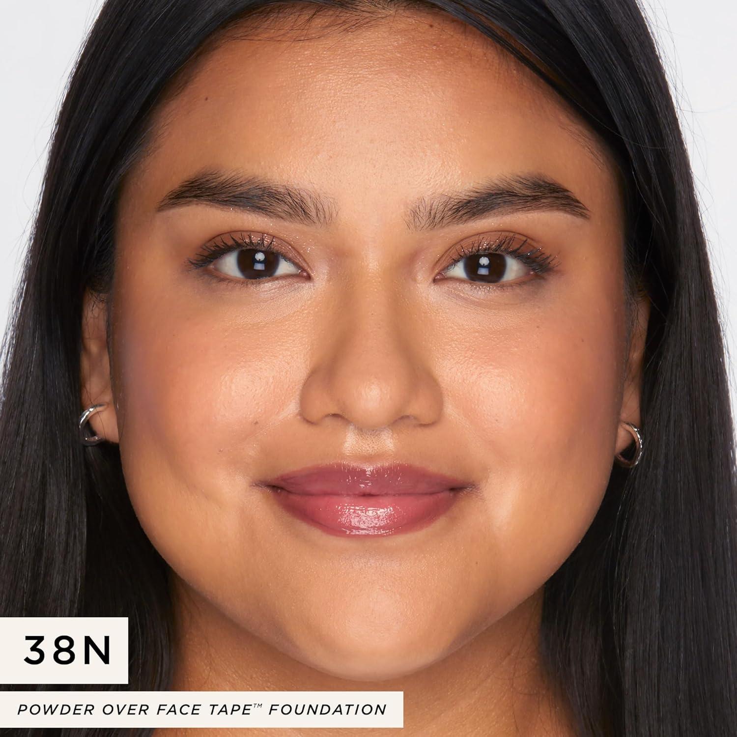 imagetarte face tape pressed powder MediumCoverage Waterproof Powder with Hyaluronic Acid Snow Mushroom amp Peptides to Smooth amp Set Makeup Lightweight Vegan amp Cruelty Free38N mediumtan neutralmedium to tan skin with a balance of warm cool undertones