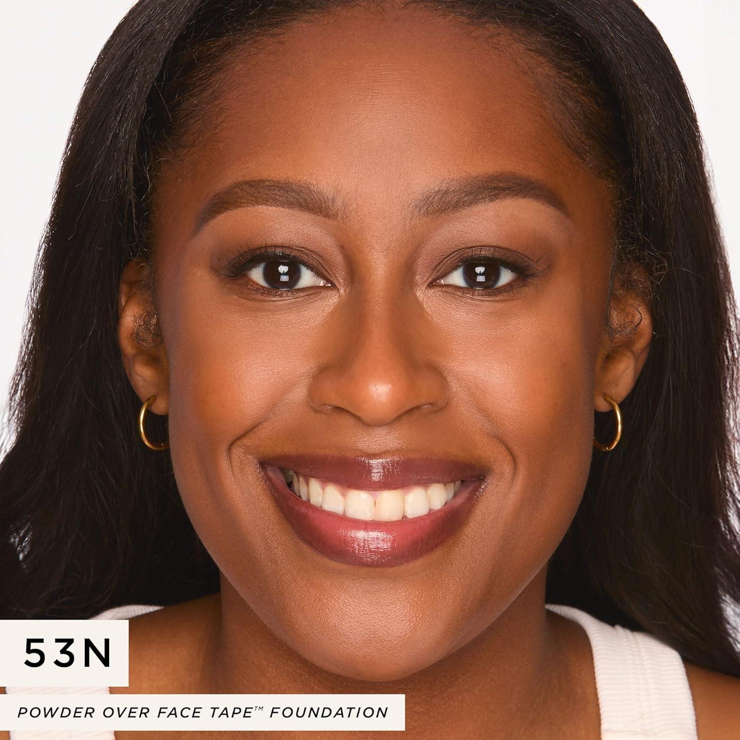 imagetarte face tape pressed powder MediumCoverage Waterproof Powder with Hyaluronic Acid Snow Mushroom amp Peptides to Smooth amp Set Makeup Lightweight Vegan amp Cruelty Free53N deep neutraldeep skin with a balance of warm cool undertones