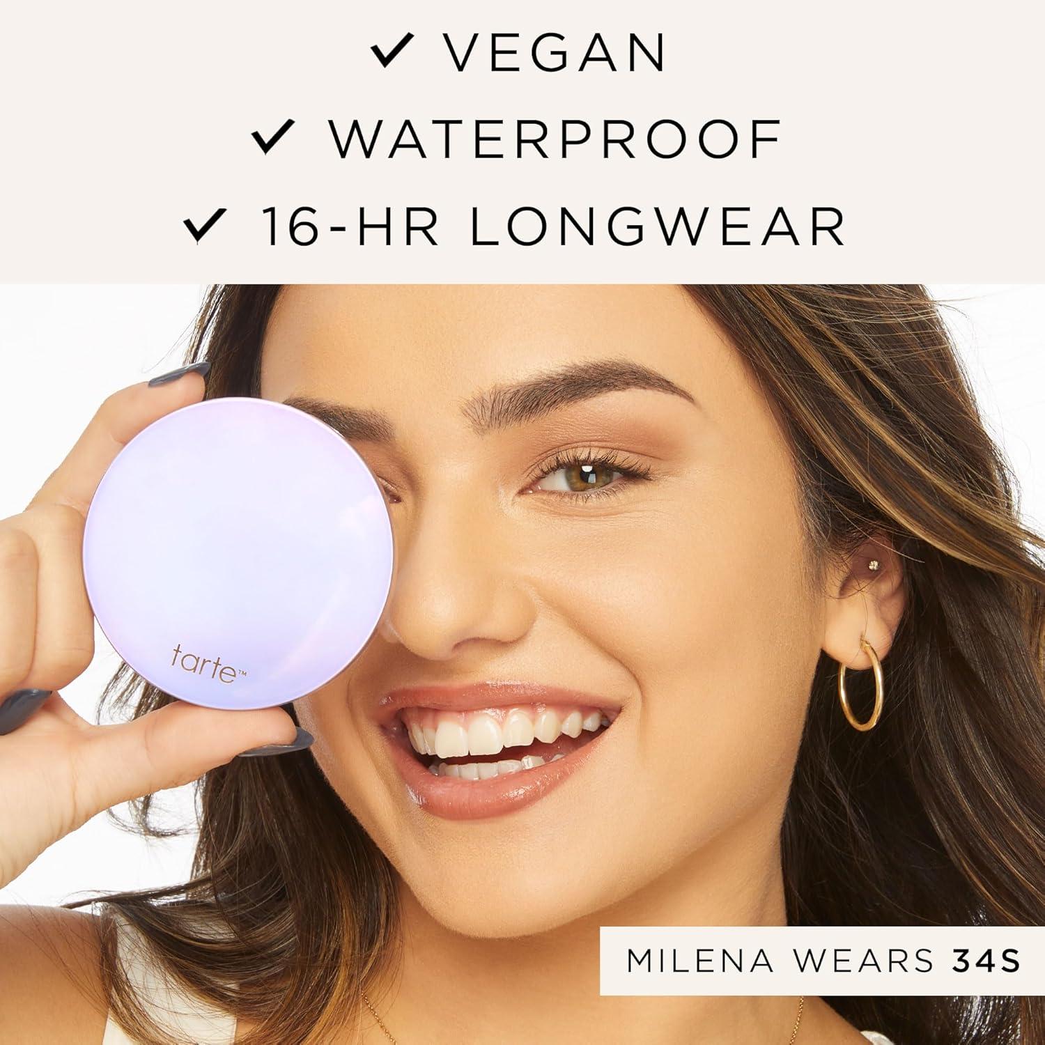 imagetarte face tape pressed powder MediumCoverage Waterproof Powder with Hyaluronic Acid Snow Mushroom amp Peptides to Smooth amp Set Makeup Lightweight Vegan amp Cruelty Free38N mediumtan neutralmedium to tan skin with a balance of warm cool undertones