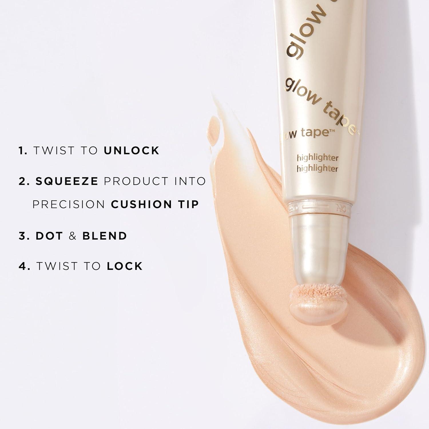 imagetarte glow tape highlighter Illuminating Glow Makeup with Lightweight Buildable Mineral Pigments amp Shea Butter Vegan amp Cruelty Freerose glow