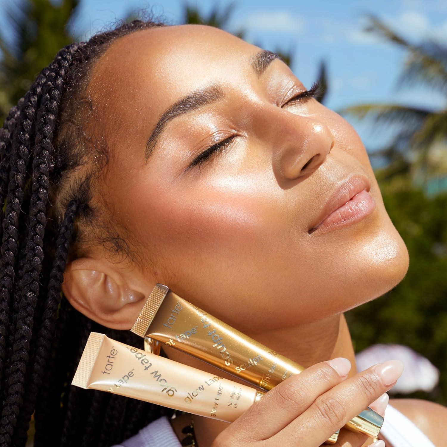 imagetarte glow tape highlighter Illuminating Glow Makeup with Lightweight Buildable Mineral Pigments amp Shea Butter Vegan amp Cruelty Freerose glow