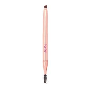 tarte big ego fill service brow brush & spoolie – Angled Brow Brush for Easy Eyebrow Shaping & Filling, Dual-Ended Makeup Tool for Defined Brows, Vegan & Cruelty-Free