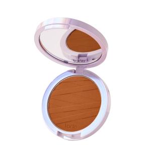 tarte face tape pressed powder – Medium-Coverage Waterproof Powder with Hyaluronic Acid, Snow Mushroom & Peptides to Smooth & Set Makeup, Lightweight, Vegan & Cruelty Free(55G rich golden (deeper skin with very warm  golden or olive undertones))