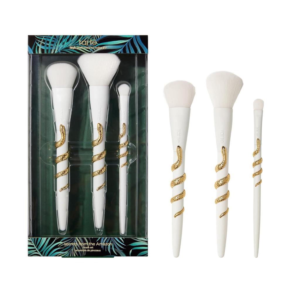 imagetarte Secrets from the Amazon Brush Set  Makeup Brushes for Cheek Eyeshadow Complexion For Cream Liquid amp Powder Vegan amp CrueltyFree