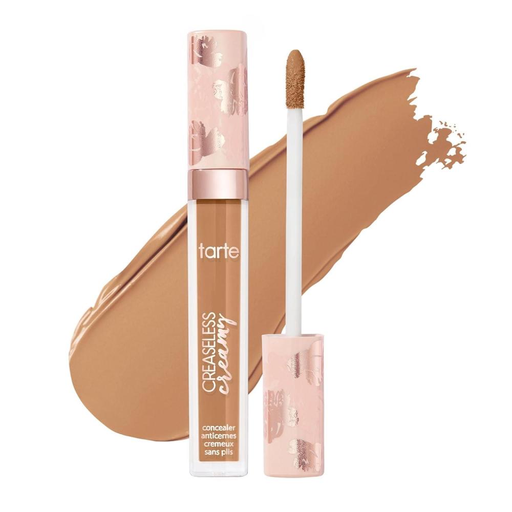 imagetarte creaseless creamy fullcoverage concealer  Waterproof Longwear Vitamin E Niacinamide amp Caffeine for covering Dark Circles amp Blemishes Hydrating Blurs amp Smooths appearance Vegan amp CrueltyFree44H tan honey