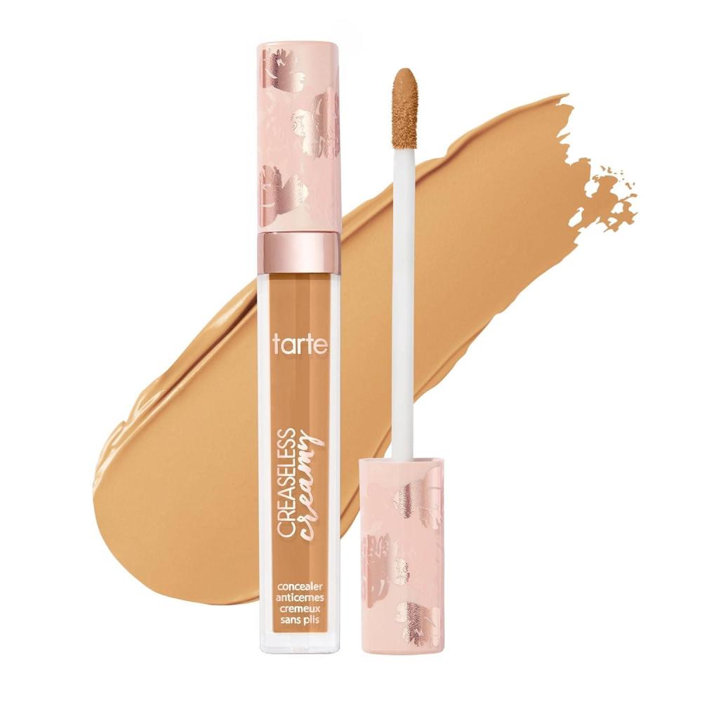 imagetarte creaseless creamy fullcoverage concealer  Waterproof Longwear Vitamin E Niacinamide amp Caffeine for covering Dark Circles amp Blemishes Hydrating Blurs amp Smooths appearance Vegan amp CrueltyFree36S mediumtan sand