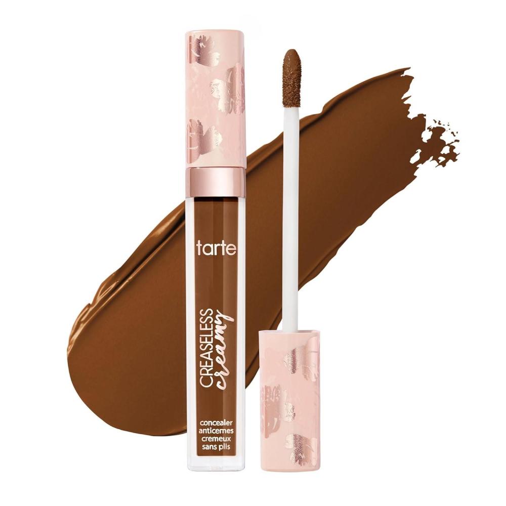 imagetarte creaseless creamy fullcoverage concealer  Waterproof Longwear Vitamin E Niacinamide amp Caffeine for covering Dark Circles amp Blemishes Hydrating Blurs amp Smooths appearance Vegan amp CrueltyFree57S rich sand