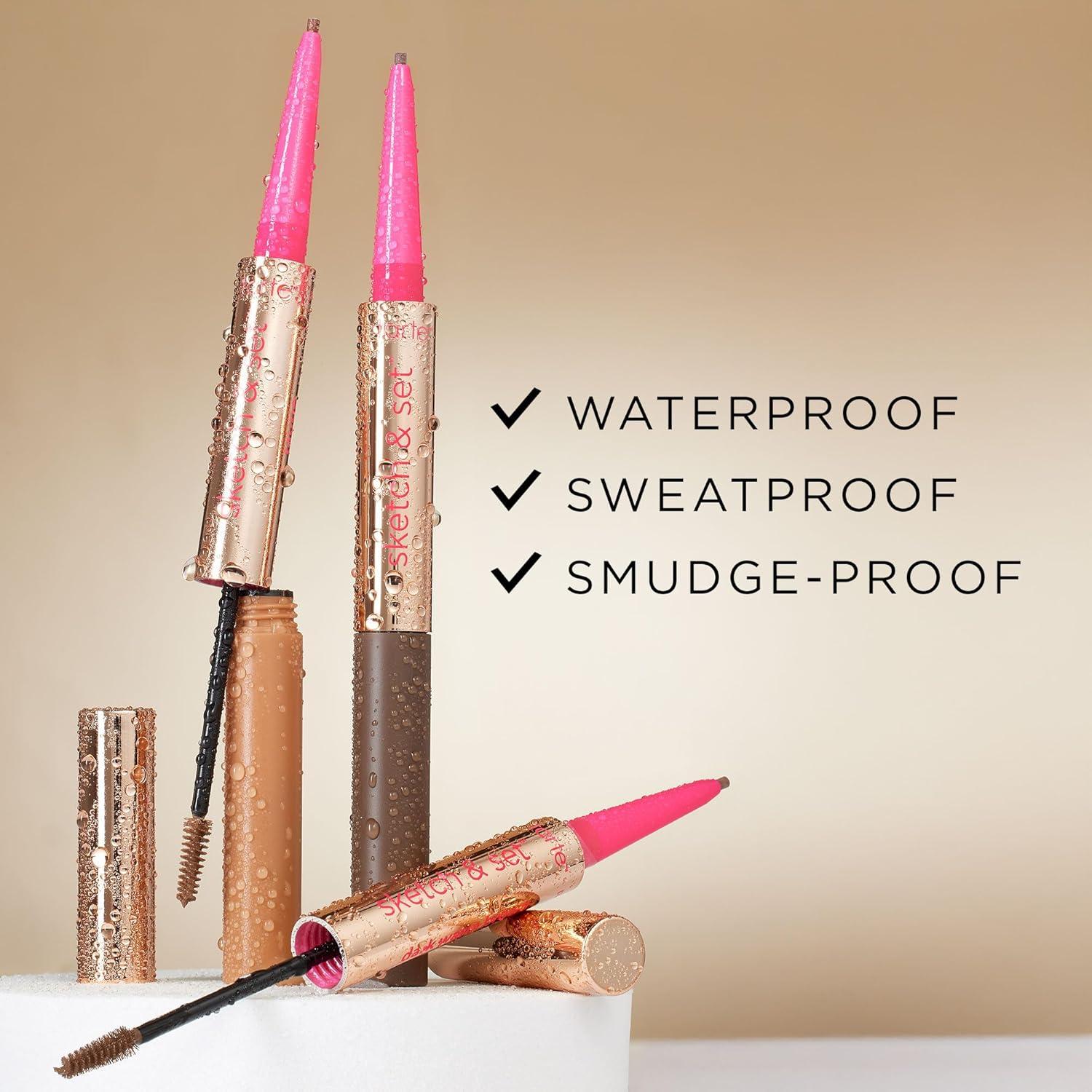 imagetarte big ego sketch amp set brow pencil amp tinted gel 2in1 Precision Waterproof Eyebrow Pencil amp Gel to Shape Tint amp Set for Longwear Fuller Thickerlooking Brows Vegan amp Cruelty FreeAsh Blonde Golden Blonde