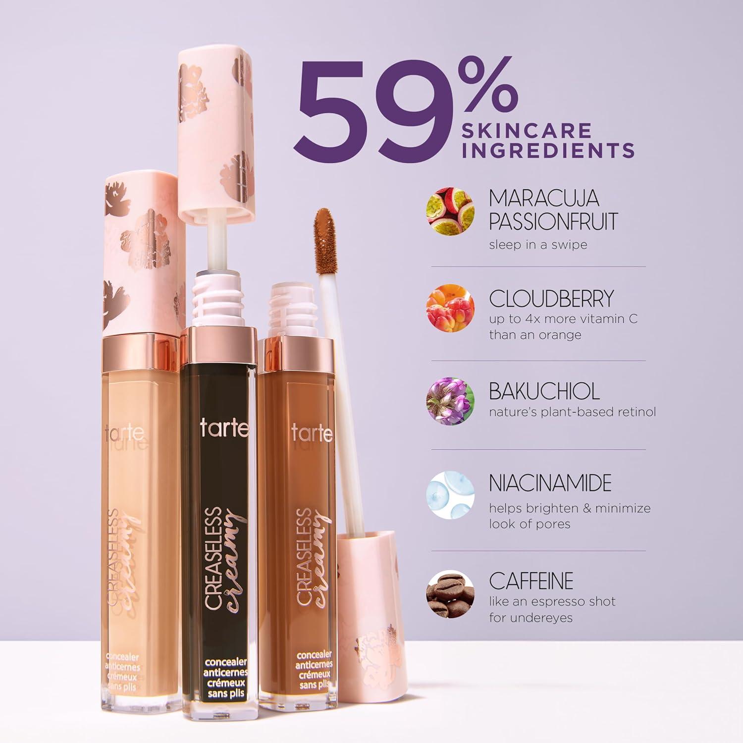 imagetarte creaseless creamy fullcoverage concealer Waterproof Longwear Vitamin E Niacinamide amp Caffeine for covering Dark Circles amp Blemishes Hydrating Blurs amp Smooths appearance Vegan amp CrueltyFree61N espresso neutral