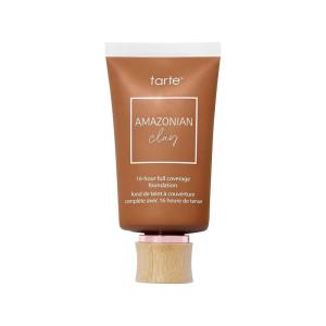 tarte Amazonian clay 16-hour full coverage foundation – Matte Finish Foundation with Amazonian Clay & Vitamin E for Hydration & Smooth Looking Skin, Vegan & Cruelty Free(deep honey)