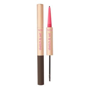 tarte big ego sketch & set brow pencil & tinted gel – 2-in-1 Precision Waterproof Eyebrow Pencil & Gel to Shape, Tint & Set for Longwear Fuller-, Thicker-looking Brows, Vegan & Cruelty Free(dark brown)