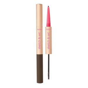 tarte big ego sketch & set brow pencil & tinted gel – 2-in-1 Precision Waterproof Eyebrow Pencil & Gel to Shape, Tint & Set for Longwear Fuller-, Thicker-looking Brows, Vegan & Cruelty Free(black brown)
