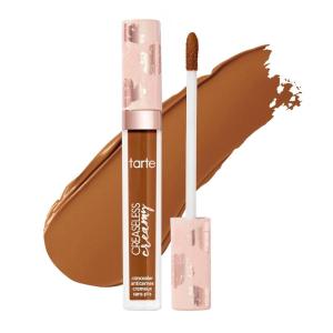 tarte creaseless creamy full-coverage concealer – Waterproof Longwear, Vitamin E Niacinamide & Caffeine for covering Dark Circles & Blemishes Hydrating, Blurs & Smooths appearance Vegan & Cruelty-Free(51H deep honey)