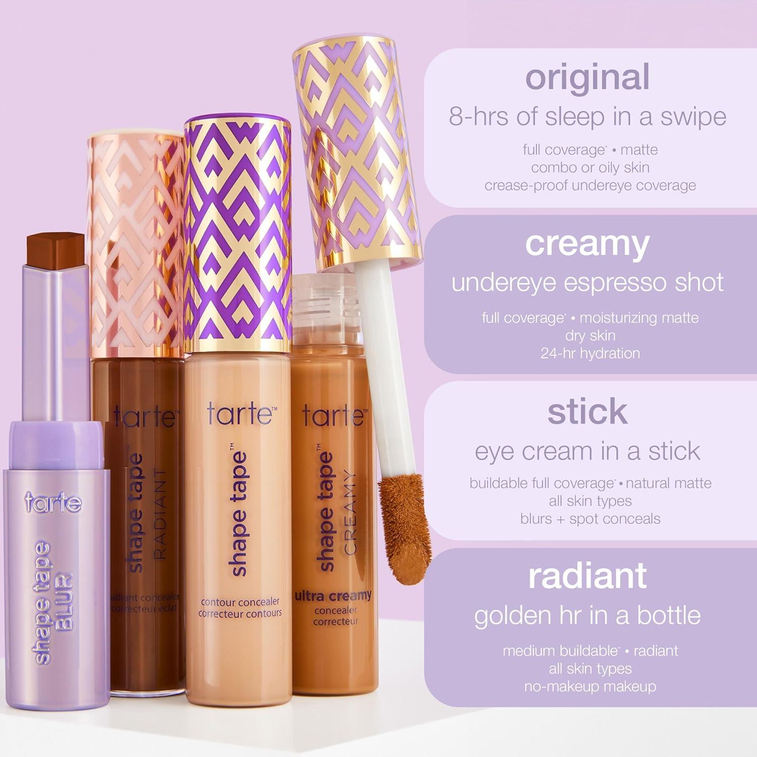 imagetarte shape tape blur concealer stick Full Coverage CreaseProof Makeup DiamondShaped Precision Tip for Instant Eye Lift Effect36S mediumtan sand medium to tan skin with warm golden undertones