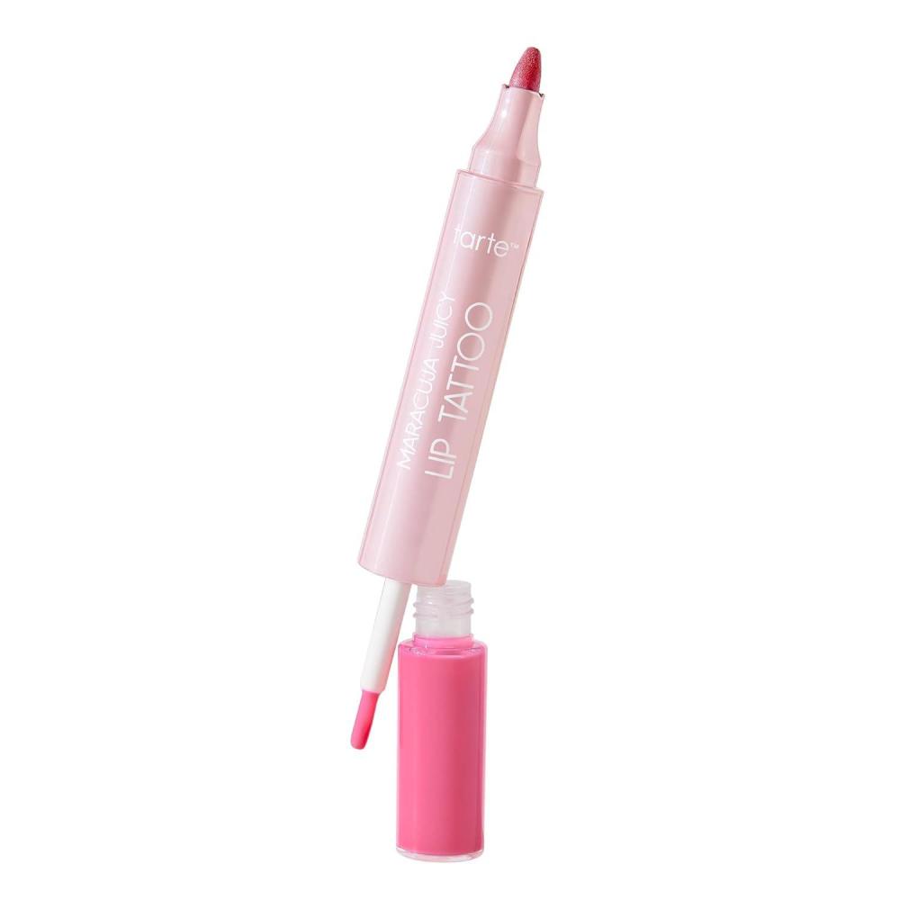 imagetarte maracuja juicy lip tattoo Transfer Proof Lip Stain Tint amp Nourishing Gloss Combo 2 in 1 Lipgloss Makeup with Hyaluronic Acid and Vitamin E Vegan amp CrueltyFreelotus