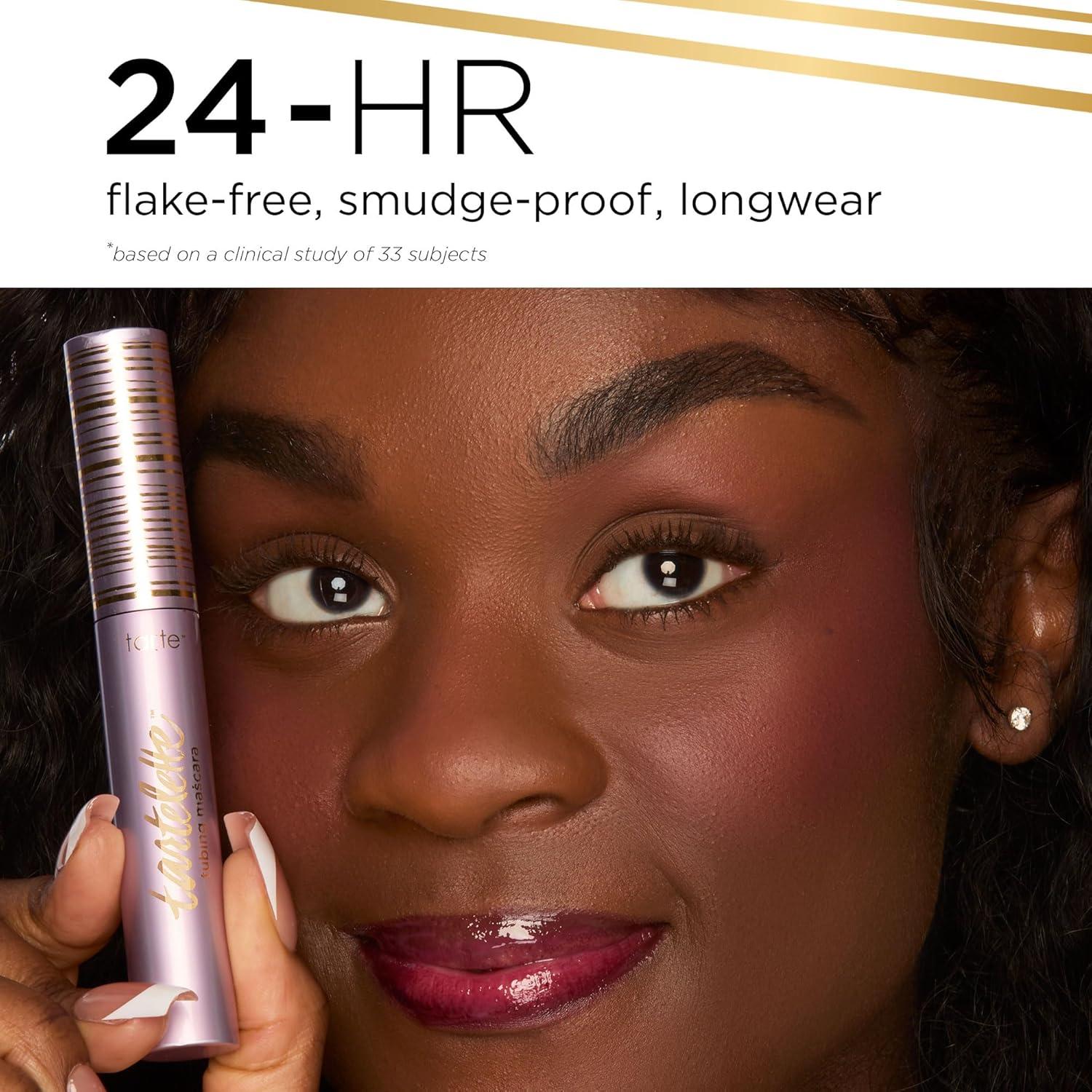 imagetarte tartelette tubing mascara Lash Extensions in a Tube EasytoRemove Eye Makeup Clinically Proven to Volumize amp Curl 24Hr SmudgeProof Longwear Vegan amp CrueltyFreebrown