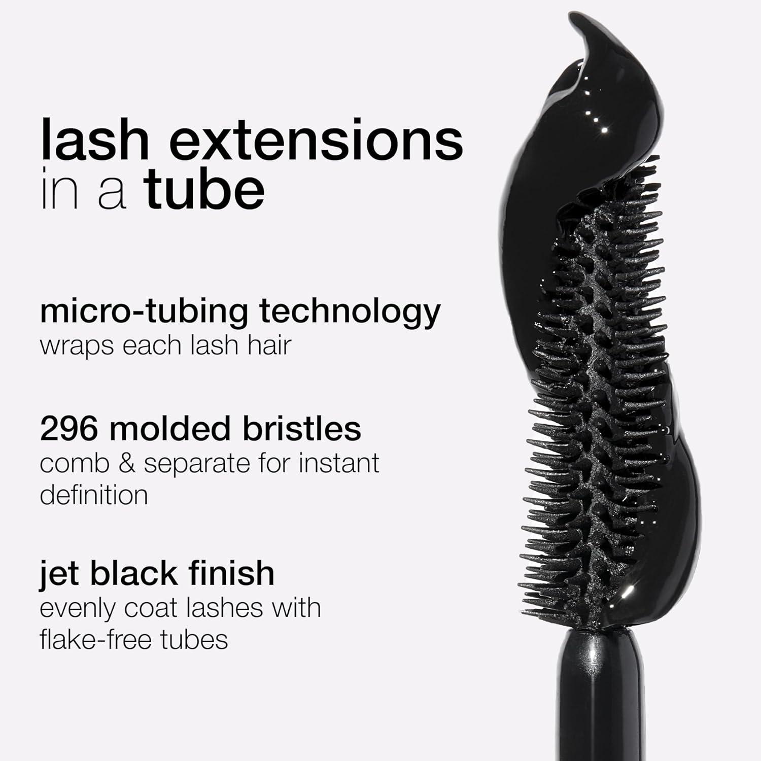 imagetarte tartelette tubing mascara Lash Extensions in a Tube EasytoRemove Eye Makeup Clinically Proven to Volumize amp Curl 24Hr SmudgeProof Longwear Vegan amp CrueltyFreeEmerald Green
