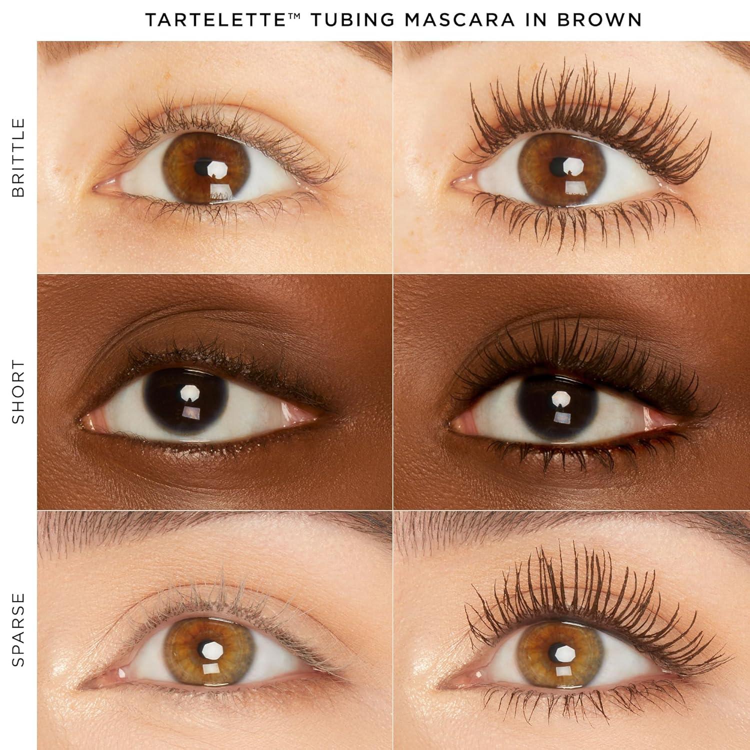 imagetarte tartelette tubing mascara Lash Extensions in a Tube EasytoRemove Eye Makeup Clinically Proven to Volumize amp Curl 24Hr SmudgeProof Longwear Vegan amp CrueltyFreebrown