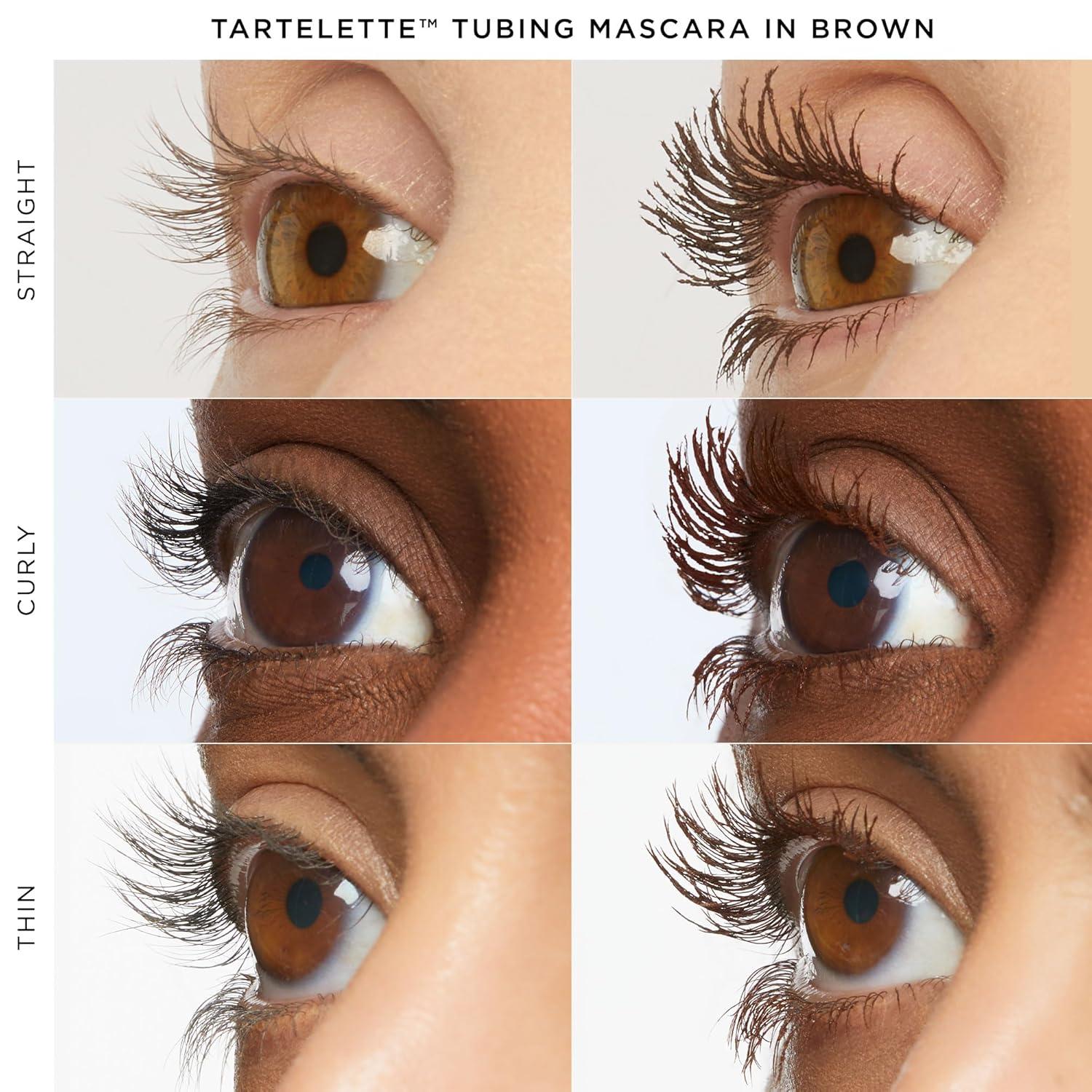 imagetarte tartelette tubing mascara Lash Extensions in a Tube EasytoRemove Eye Makeup Clinically Proven to Volumize amp Curl 24Hr SmudgeProof Longwear Vegan amp CrueltyFreebrown