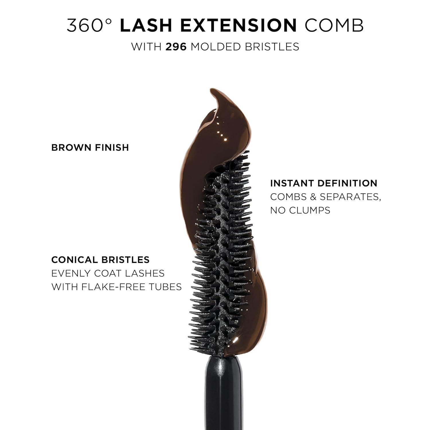 imagetarte tartelette tubing mascara Lash Extensions in a Tube EasytoRemove Eye Makeup Clinically Proven to Volumize amp Curl 24Hr SmudgeProof Longwear Vegan amp CrueltyFreebrown