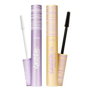 tarte tartelette XL tubing mascara & tubing lash primer – Lash Extensions in a Tube with Peptide, Extra-Bold Buildable Length & Volume, Easy-to-Remove, Vegan & Cruelty-Free, full size