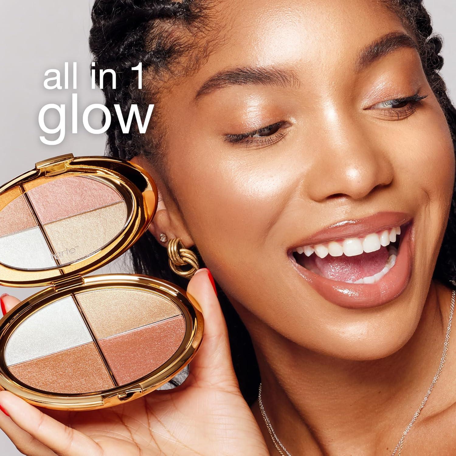 imagetarte glow wardrobe highlighting eye amp cheek palette Highlighter Blush Bronze amp Eyeshadow AllinOne Face amp Eye Viral Makeup for Everday Radiant Blendable Glow Vegan amp Cruelty Free full size