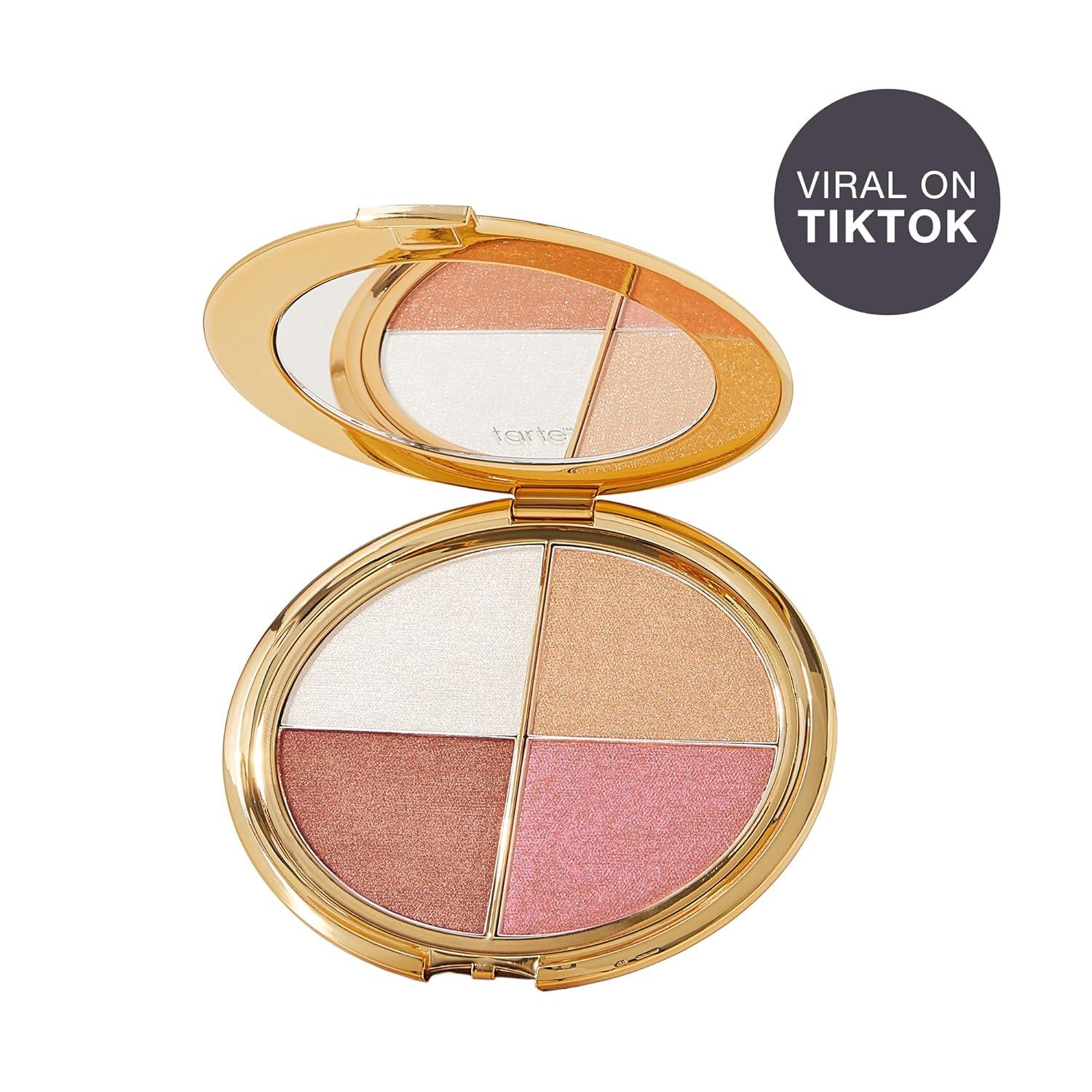 imagetarte glow wardrobe highlighting eye amp cheek palette Highlighter Blush Bronze amp Eyeshadow AllinOne Face amp Eye Viral Makeup for Everday Radiant Blendable Glow Vegan amp Cruelty Free full size