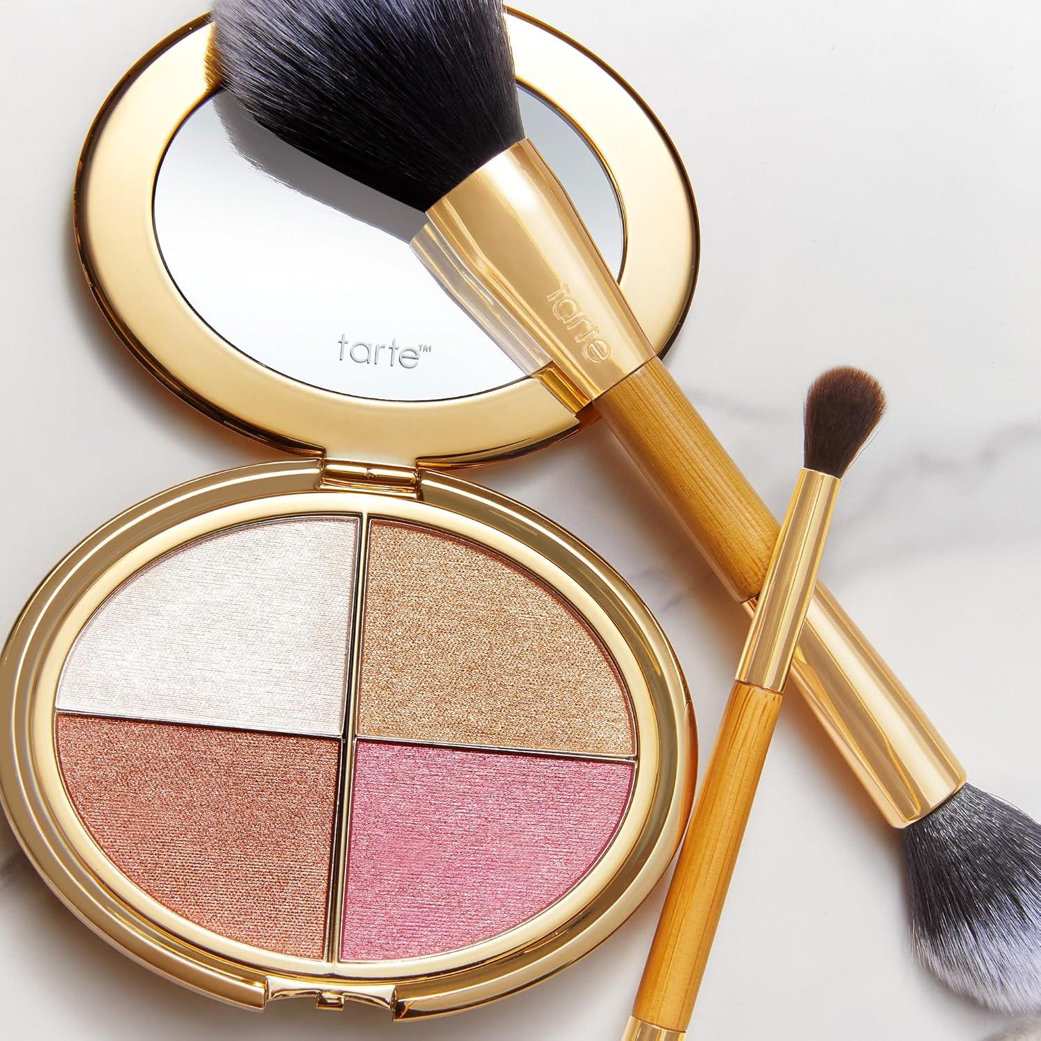 imagetarte glow wardrobe highlighting eye amp cheek palette Highlighter Blush Bronze amp Eyeshadow AllinOne Face amp Eye Viral Makeup for Everday Radiant Blendable Glow Vegan amp Cruelty Free full size